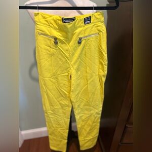Versace Jeans Collection Bright Yellow Cargo Pants